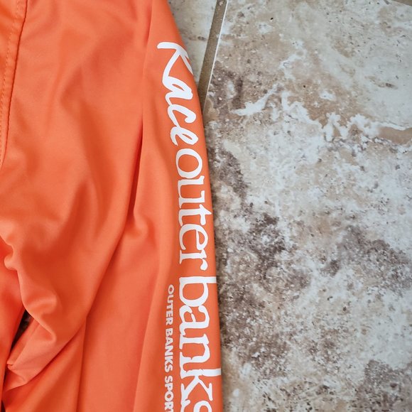 Large Long-Sleeve Triathalon Swim Bike Run Shirt Race Outer Banks Tri OBX - Picture 4 of 12